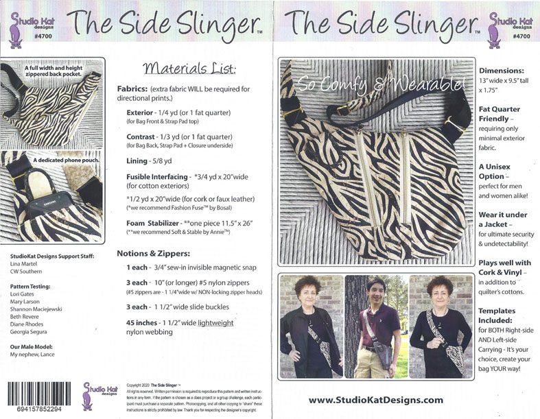 the Side Slinger - Studio Kat Designs