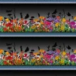 Studio Kat Designs Flowers and butterflies print