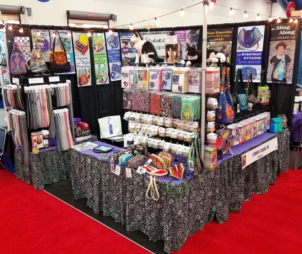 Our booth at conventions