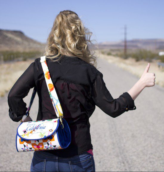 A female hitchhiker