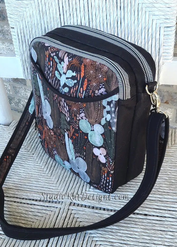 A Black Color Sling Bag by Studio Kat Designs