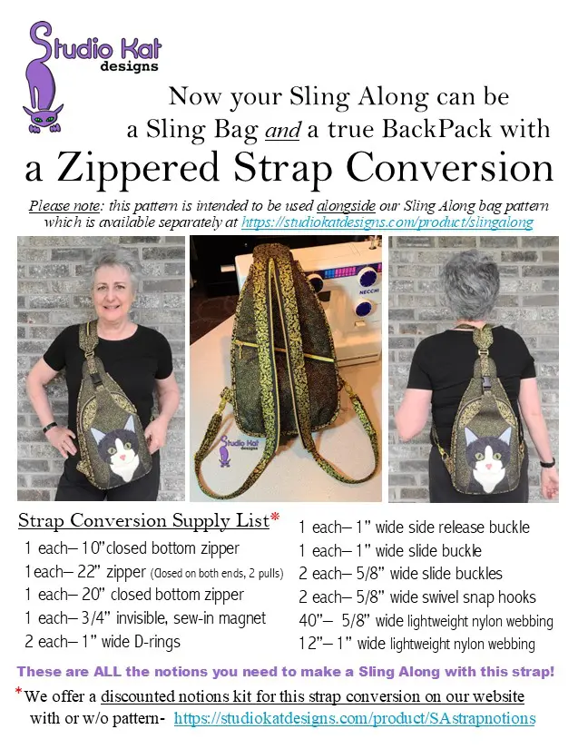 Sling backpack best sale sewing pattern