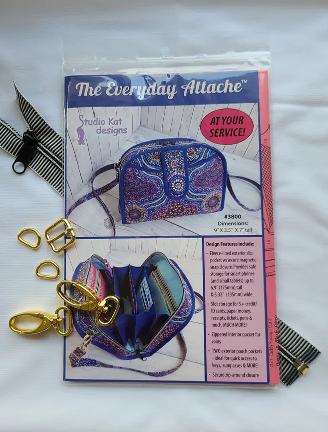 The everly ache purse sewing pattern.