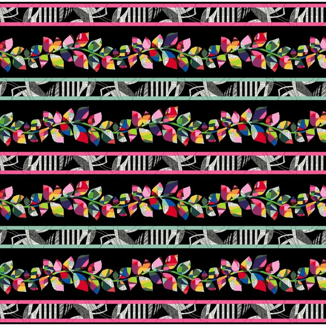 A colorful floral pattern on the Double Take.