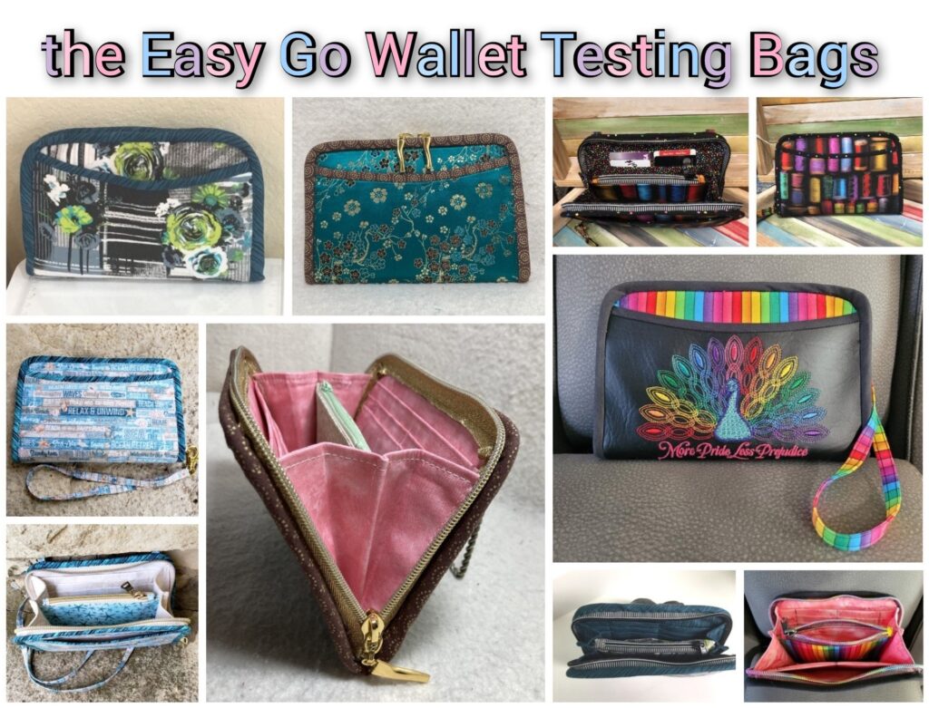 The easy go wallet testing bags.