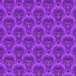 A purple pattern with leaves on it.