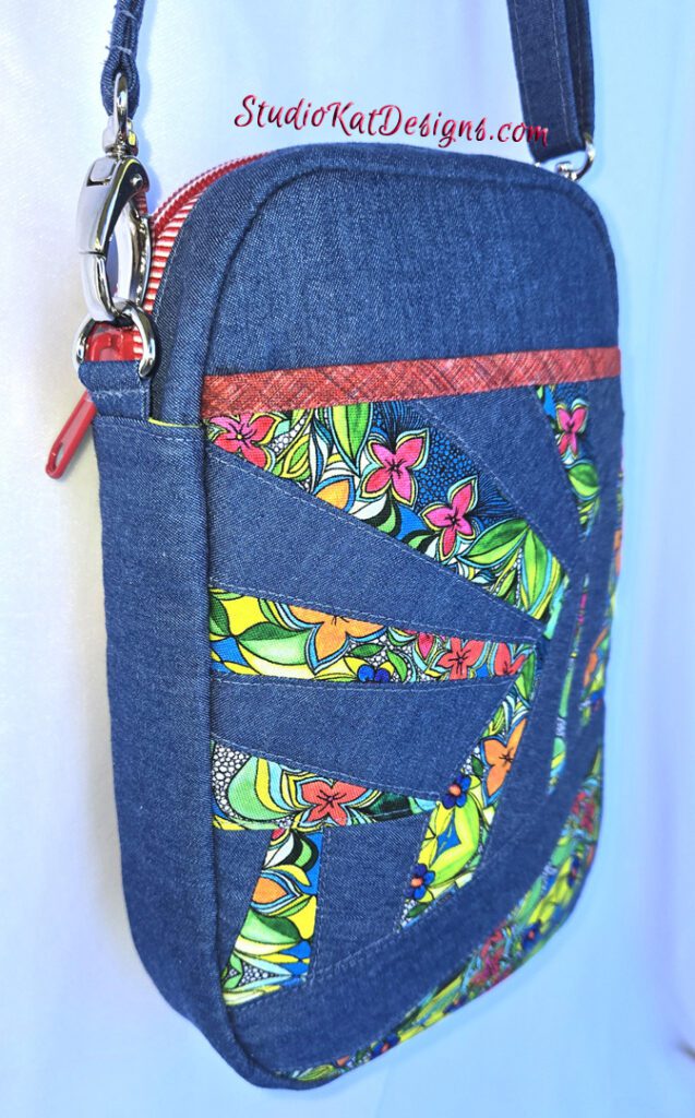 A close up of the side of a bag