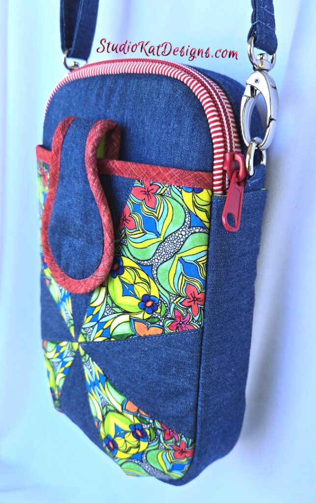 A close up of the side of a bag