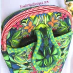 A close up of the inside of a purse A close up of the inside of a purse