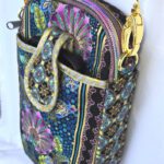 A close up of the side of a purse