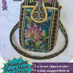 A colorful crossbody bag with floral embroidery and secure zippers.