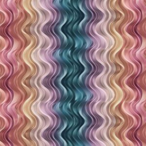 Abstract colorful wavy silk texture pattern